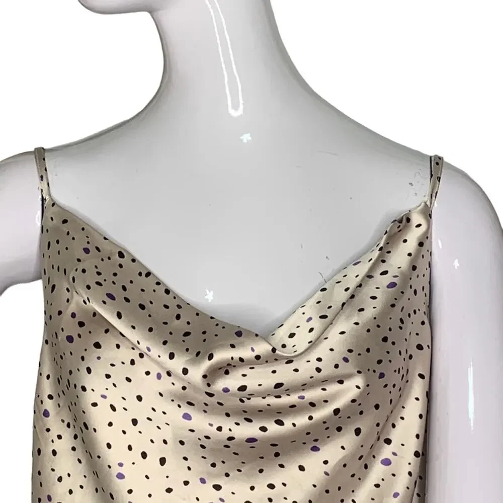 Style Rack Satin Top Sleeveless Adjustable Straps Size M - Picture 2 of 9